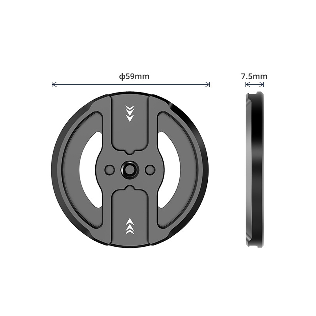 Magnetic Holder Base Plate for Magsafe to 1/4'' Arri Hole Cold Shoe Magnet Mount Adapter Phone Holder for Tripod Stand Ball head: WHITE