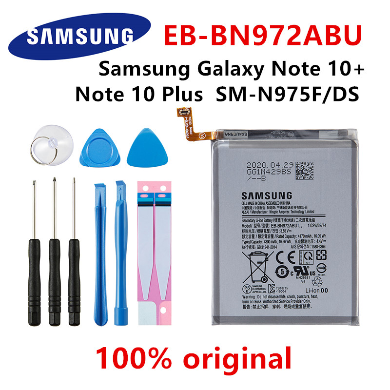 SAMSUNG original Battery For Samsung Galaxy S10 S20 S20+ S20 Ultra A90 A80 A71 A60 A51 A31 A20e A10e Note 10/10+ M30s A20S M11: EB-BN972ABU N975