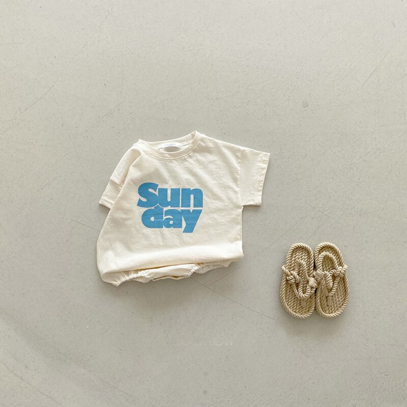 Koodykids 2022 Baby Boy Summer Rompers Soft Short Sleeve T Shirts Toddler Boy Girl Bodysuit Outfit Tees