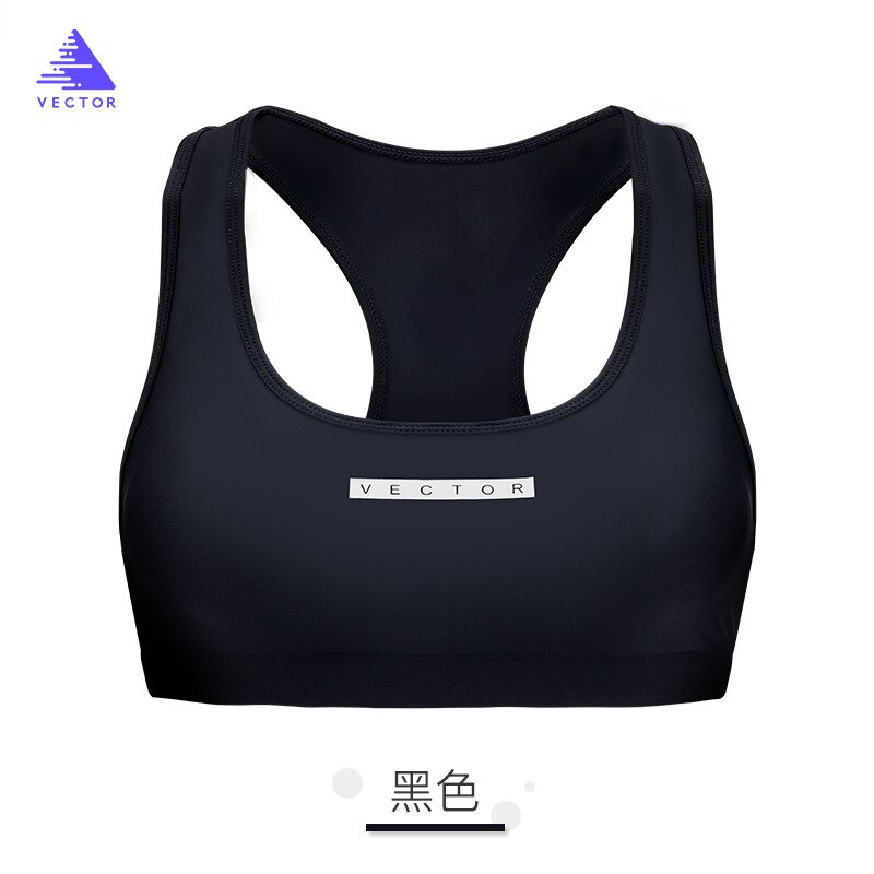 Vector Sport Bh Voor Vrouwen Zwemmen Top Snel Droog Vest Ademend Yoga Fitness Running Bh Duiken Zonnebrandcrème Top 2XL: Black / M