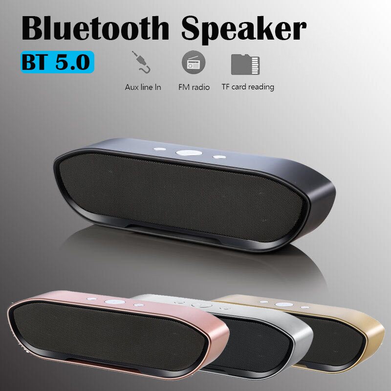 Voor Smartphone Tablet Pc Draagbare Speaker Draadloze Bluetooth Speakers Draagbare Draadloze Bluetooth Stereo Sd Card Fm Speaker