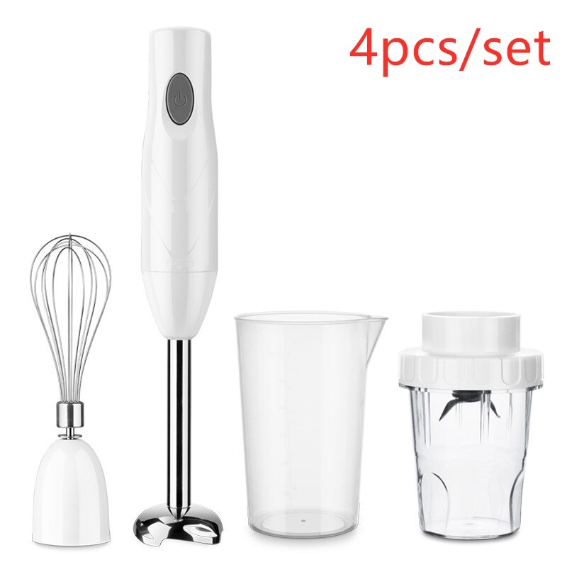 Baby elektrisk mad blender mixer køkken aftagelig rustfri stål stavblender æggepisker grøntsagsstand blanding: Vært piskeris formaling / Eu-stik