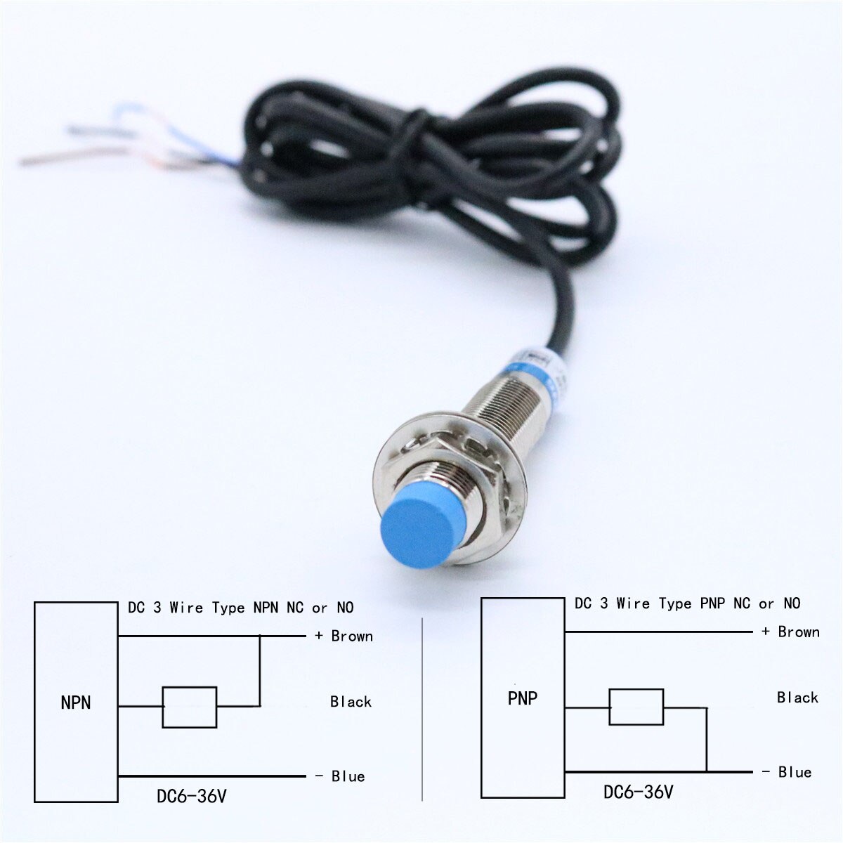 3-wire Proximity Sensor Aanpak Switch DC6-36V Normaal Gesloten 12mm 01 Q20