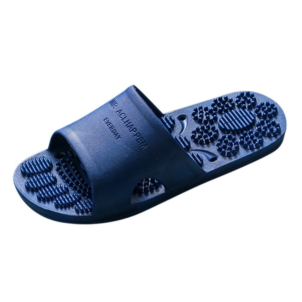 Zapatillas para hombre ducha piscina Sandalias masaje zapatillas suave Ultra Luz Baño pantuflas hogar calzado hombres пляжные тапки мужские