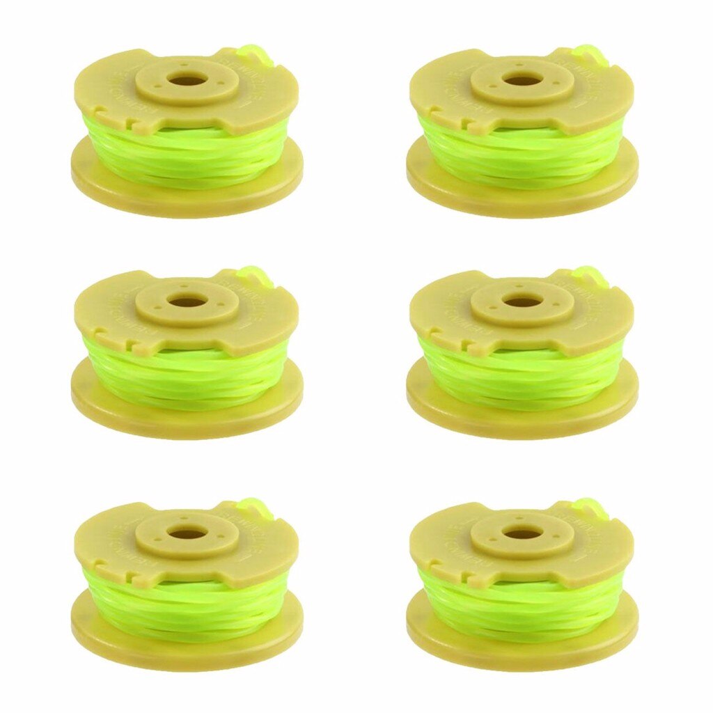 6pcs Replace spool For Ryobi One PLUS+ AC80RL3 Replacement Spool Twisted Line 0.08inch 11ft Replace spool#50: Default Title