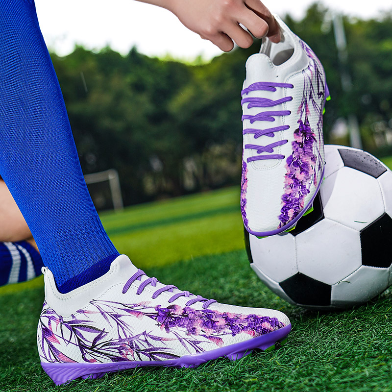Mannen Voetbalschoenen Schoenplaten Gras Training Turf Antislip Voetbalveld Laarzen Unisex Topkwaliteit Professionele Match Sneaker Society