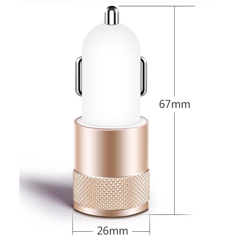 Car Charger Mini Dual USB 2-port Universal 2.1A Car-Charger 2 USB Port For Mobile Phone Charging Adapter Car-styling Auto