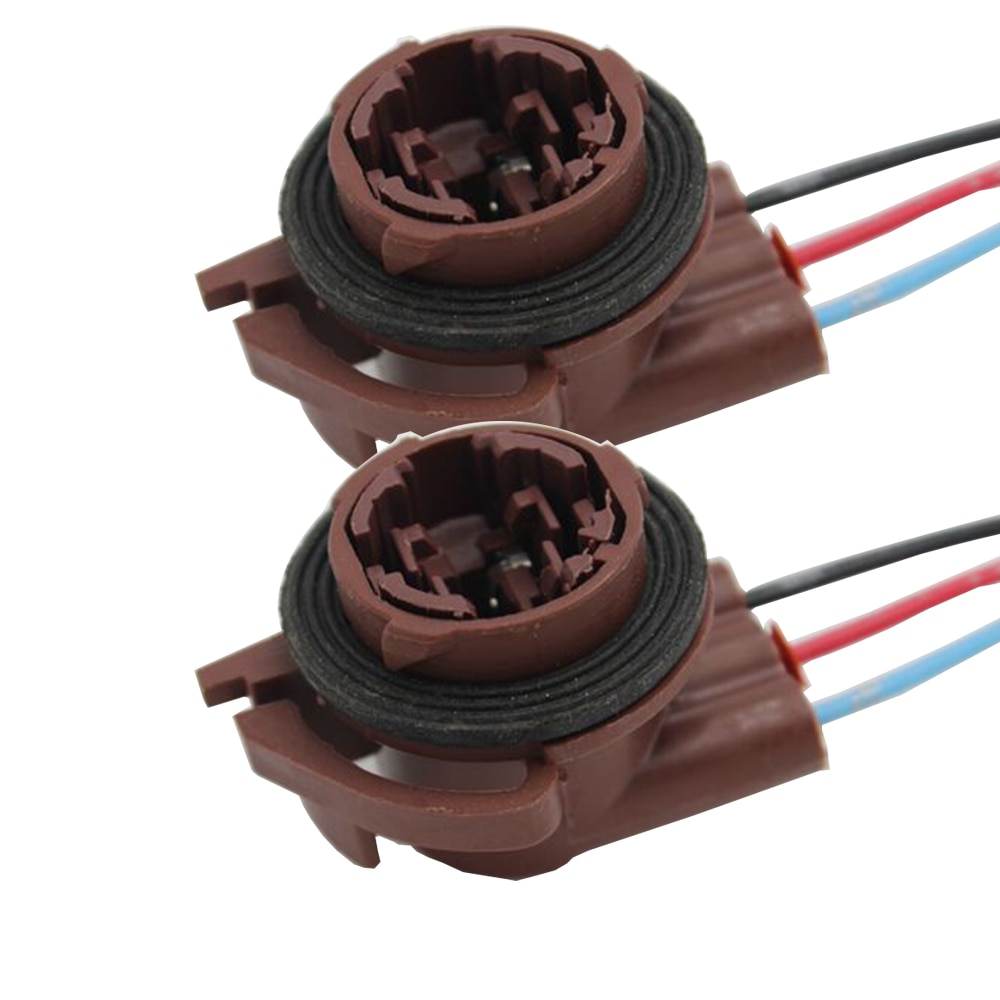 Ysy 2 Stuks 3157 3357 4157 Led Lamp Brake Richtingaanwijzer Lamp Socket Adapter Harness Draden Plug Voor Wrangler (Usa Auto)