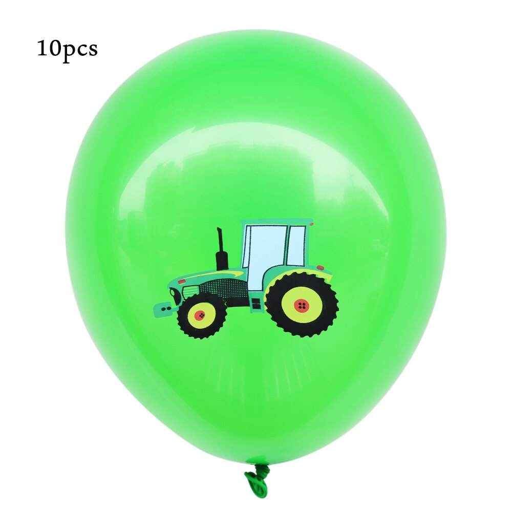 Ballon de dessin animé pelleteuse de voiture, véhicule d&#39;ingénierie, tracteur de Construction, pour enfants garçons, décorations de fête d&#39;anniversaire: 3