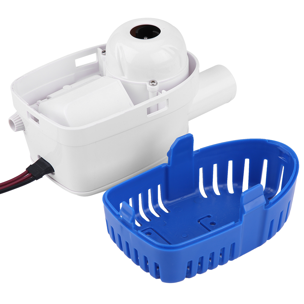1100GPH 12V PVC copper Marine Automatic Submersible Bilge Water Pump Fully Auto Float Switch Internal waterproof rustproof