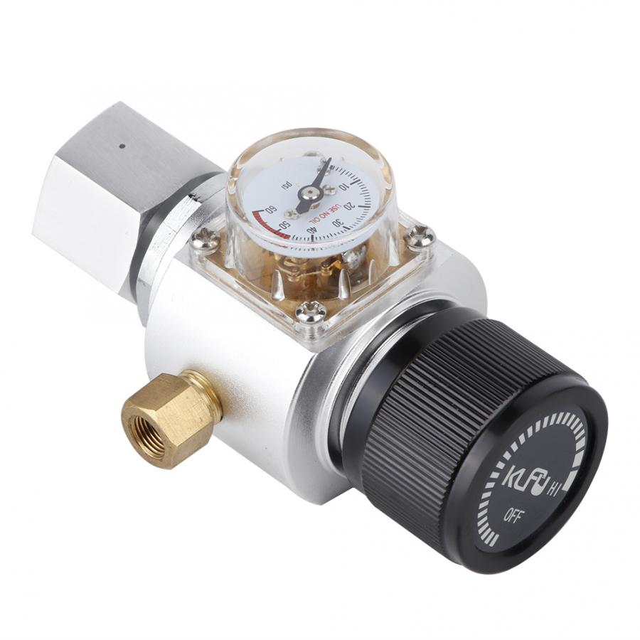CO2 Mini Gas Regulator Mini CO2 Gas Regulator Soda Water Pressure Reducing Valve Adapter Soda Bottle Accessory