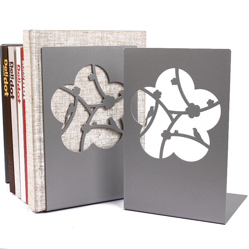 Uitgeholde metalen boekensteunen Zandloperontwerp Metalen boekensteunen voor thuiskantoor Decoratieve boekenstoppers Boekenhouders