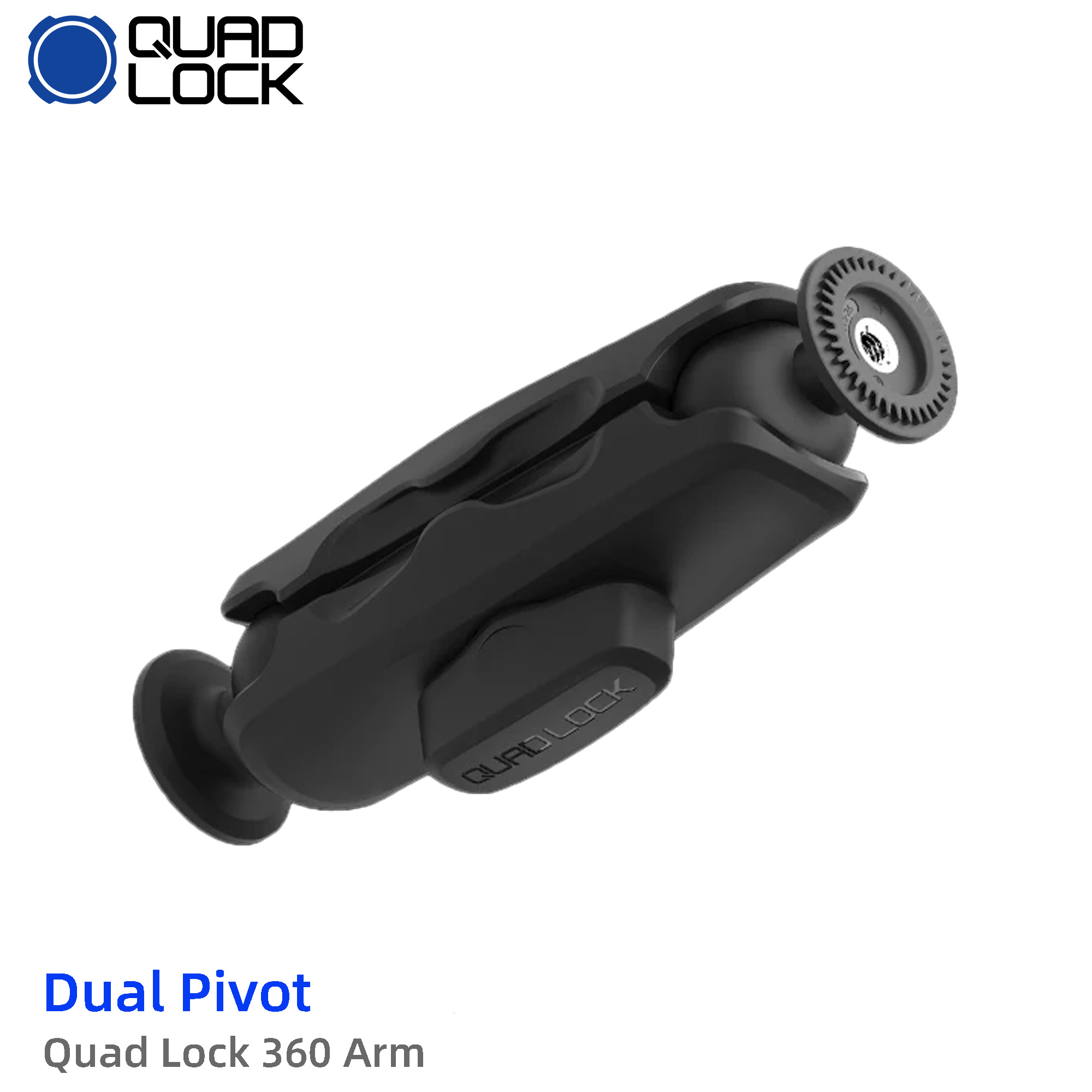 Quad sperren 360- Arm - Dual Drehpunkt Mittel klein montieren motorradzubehör für handyhalterungen: Weiß