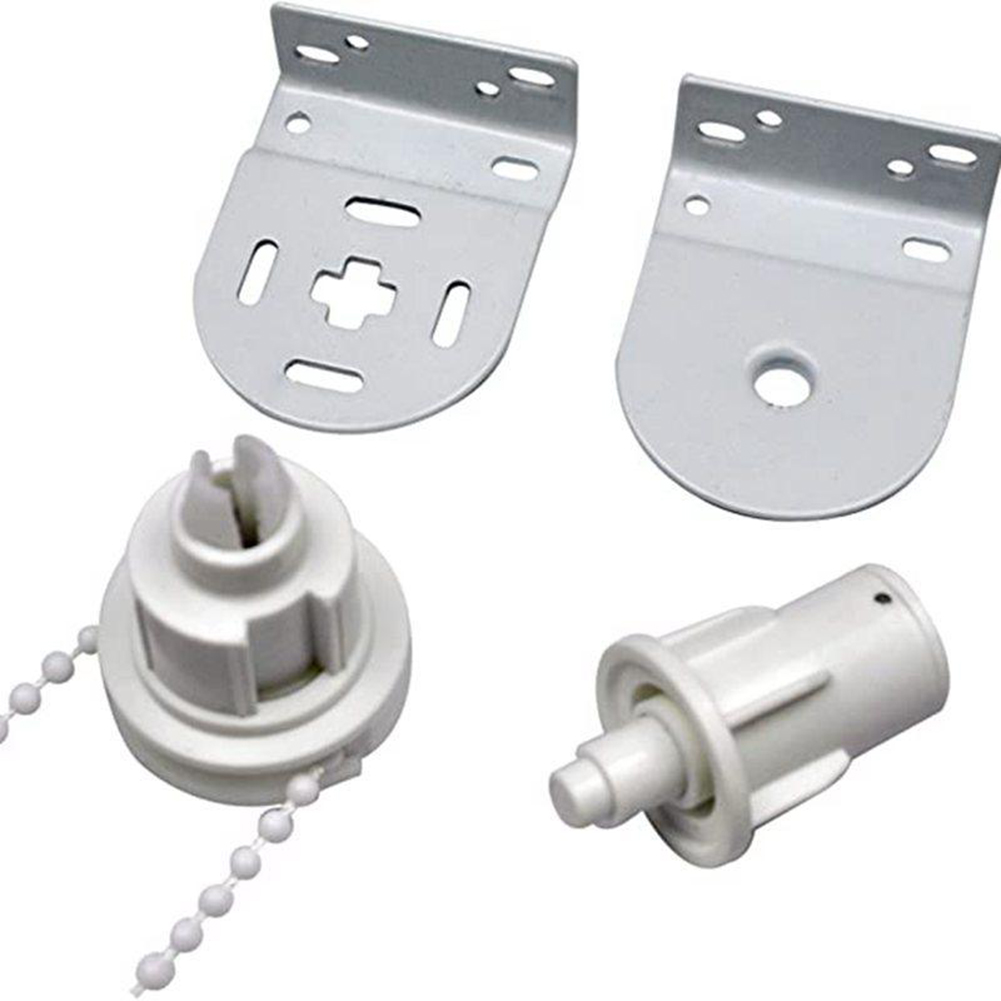 Gardinhenger enkel montering rullegardin monteringssett for 28mm 32mm- rørs montering reparasjonssett husholdning: Gul