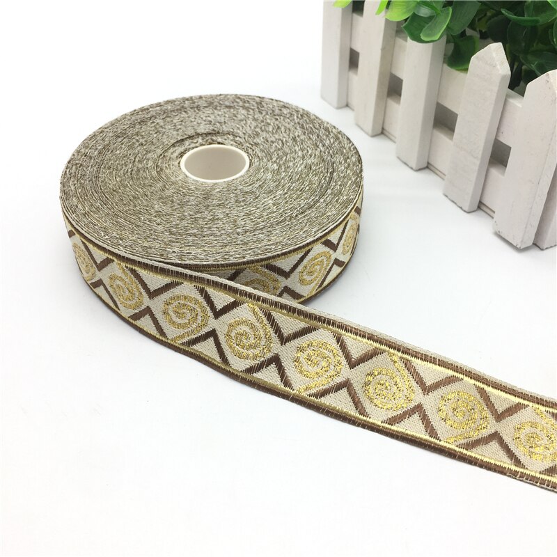 3 yards 30mm Etnische Geborduurde Jacquard Linten Trim DIY Voor Kleding Naaien Hoofddeksels Handwerk Decoratie: 01