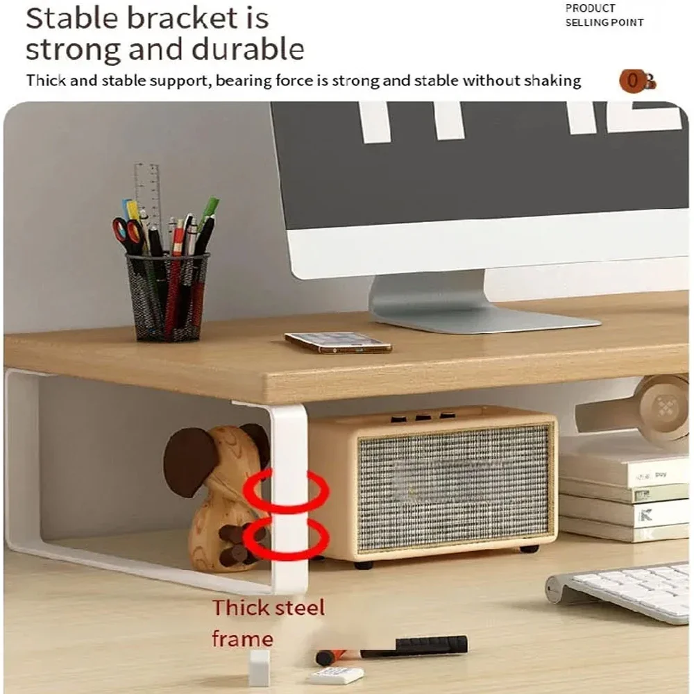 1PC Notebook Computer Stand Desktop Computer Screen Desktop Elevated Desktop Storage and Storage Pad Elevated Length 30/40/50cm