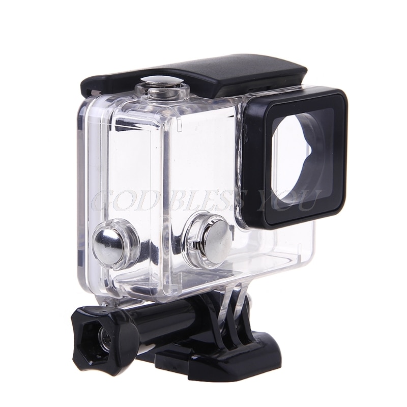 Go pro-tillbehör gopro vattentät husfodral mount hero 3 plus för gopro hero 3+ 3 4 kamerafäste