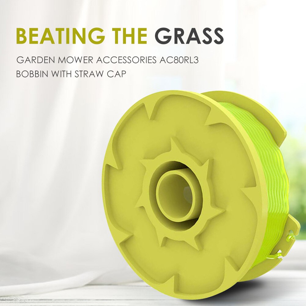 3pcs Replacement Trimmer for Ryobi AC80RL3 Strimmer Line Spool Grass Weeds Trimmer Head Weeding Brush Cutter Parts Garden Tools