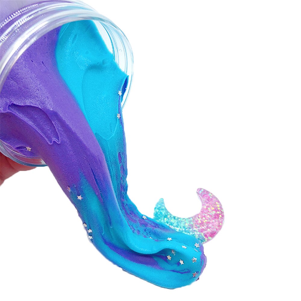 SchöNe Farbe Mischen Wolke Schleim Kitt Duftenden betonen freundlicher Modellierung Tonne Puppe Spielzeug Für freundlicher Geburtstag Party Weihnachten