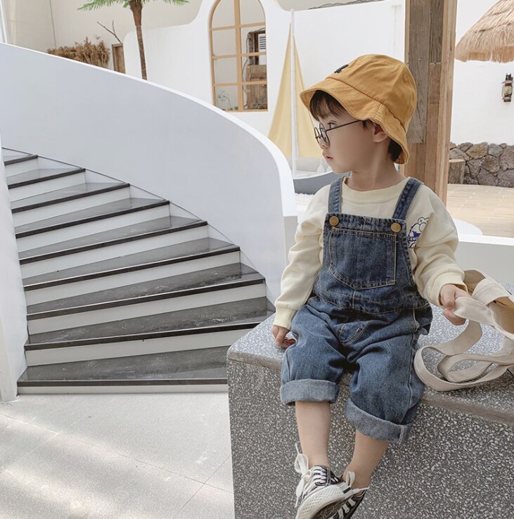 Lente Kinderen Broek Denim Broek Kids Jongens Overall Broek Maat 80-120