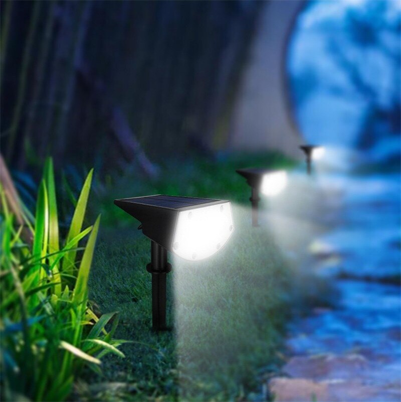 Buitenlamp op zonne-energie, tuin, landschap, gazonlamp, led, zonne-energie,  ip65 op zonne-energie, 2 in :1 draadloze decoratie, wandverlichting, 20 leds