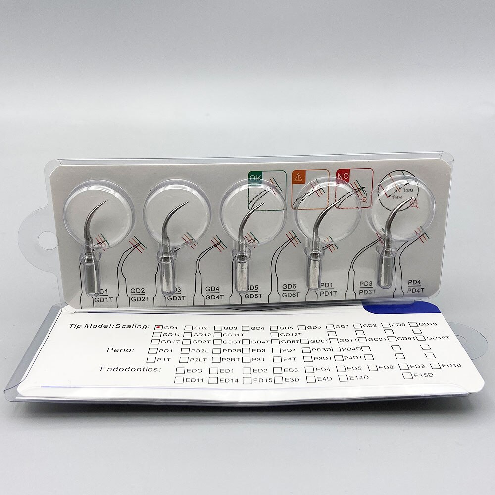 5 stücke Dental Ultraschall-scaler Spitze Skalierung Parodontologie Endodontie Fit SATELEC DTE NSK Ultraschall Scaler