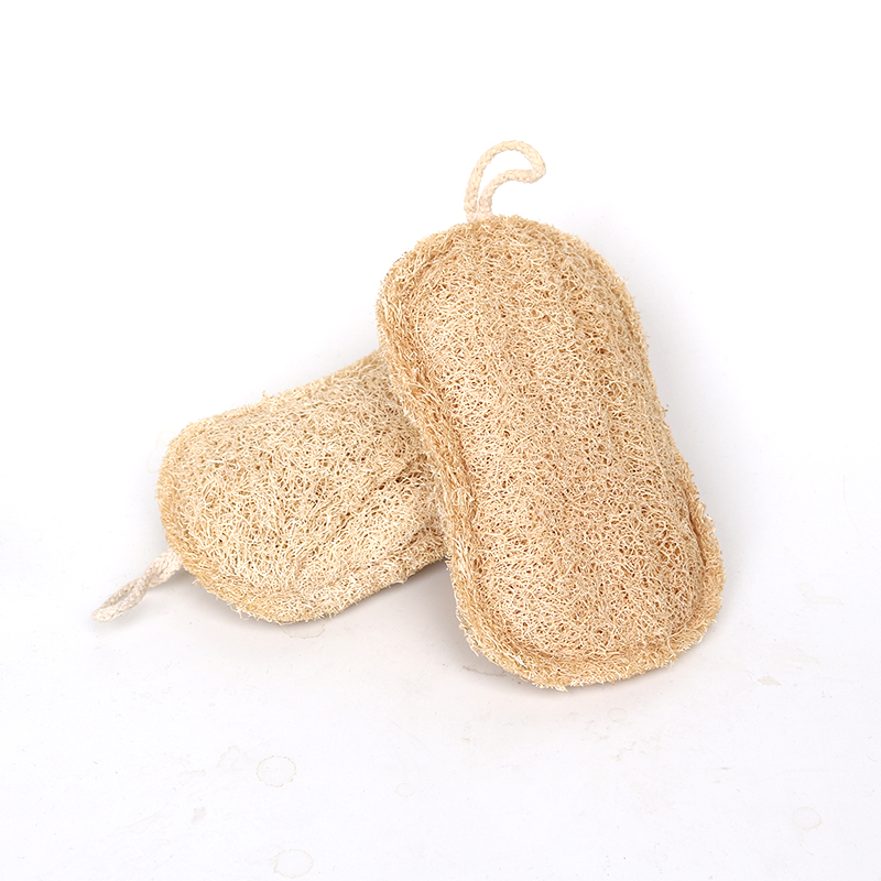 Ekologisk kökssvamp handgjord flerskikts naturlig luffa skrubber mot olja diskgryta rengöringsdyna ingen kemisk blekning: 2 st