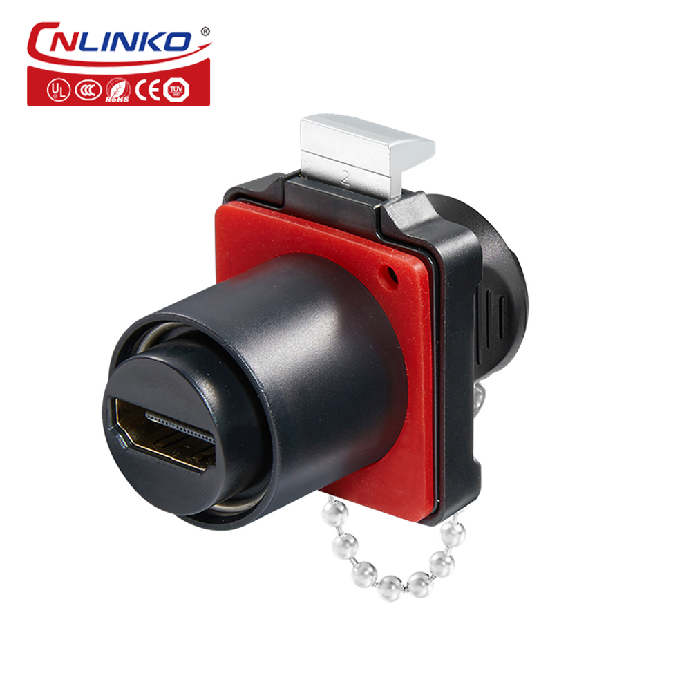 CNLINKO M24 Wasserdichter HDMI-kompatibler 2.0-Kabelstecker Hochgeschwindigkeitsübertragungsstecker für Computer UHDTV-Videoprojektor
