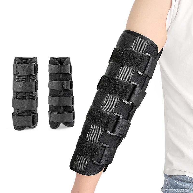 Bovenste Ledematen Arm Vaste Spalk Brace Zweet Absorptie Elleboog Stalen Plaat Gestage Ondersteuning Trainingsapparatuur Beschermer