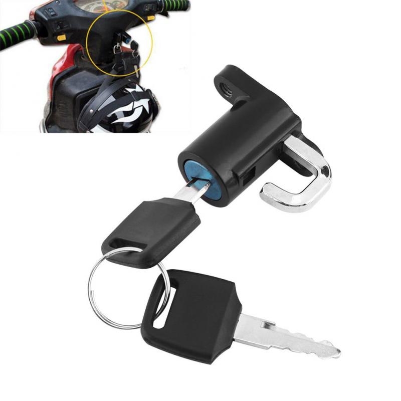 Universal- Motorrad Helm sperren Motorrad Fahrrad Helm sperren Auto-Styling Hängen Haken Helm Quad sperren Haken Mit 2 Tasten einstellen