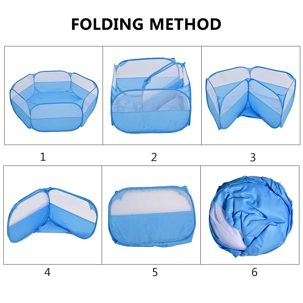 Valla plegable para gatos y hámster, corralito de juego para interior y exterior, jaula para animales pequeños, parque infantil
