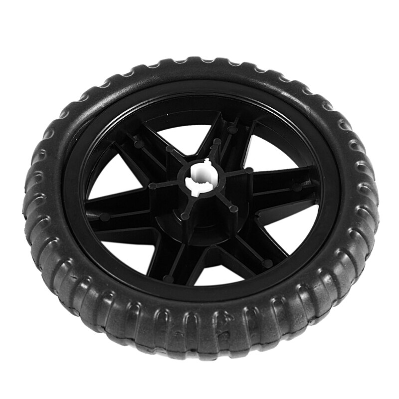 Rubber Wiel Travelling Bagage Winkelwagen-Zwart (2 Stuks)