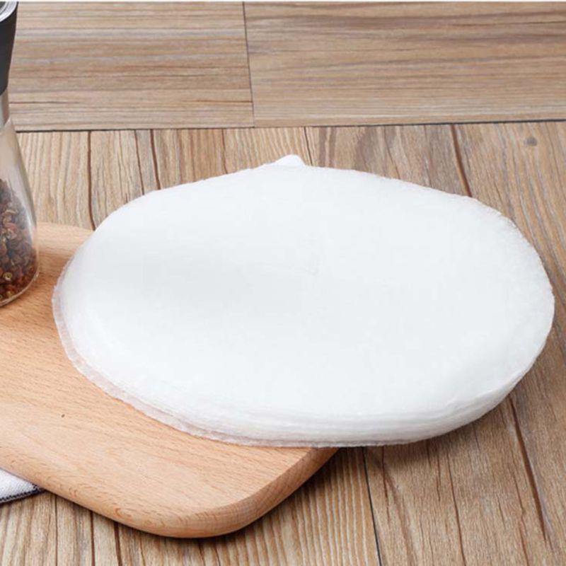 12x Round Soup Oil Absorbing Paper Absorption Membrane Pads Kitchen Cooking Film