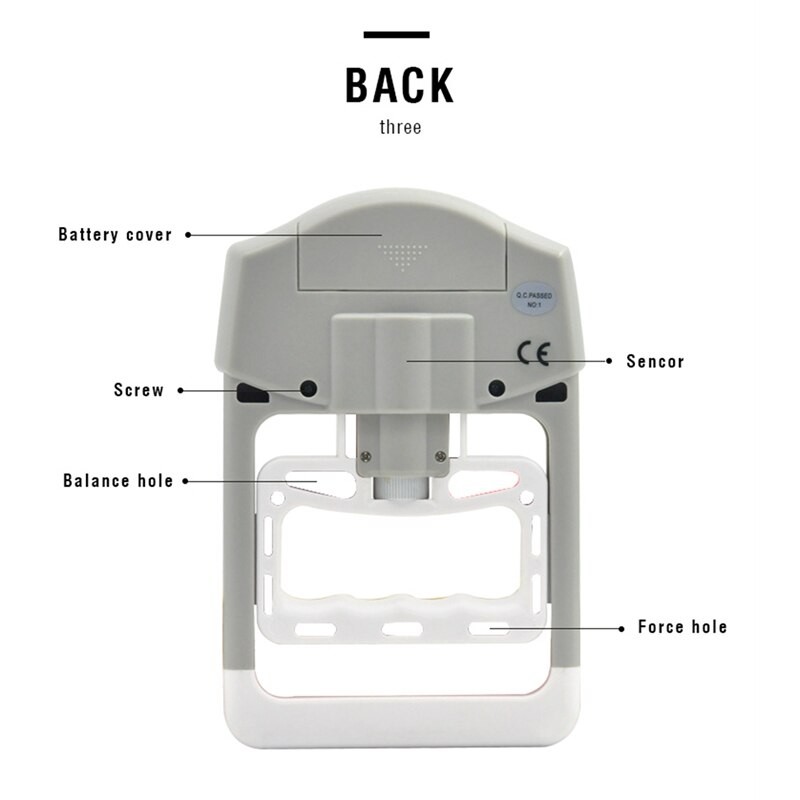 Grip Strength Meter Grip Strength Meter Digital Hand Dynamometer Measuring Hand Grip Exerciser Strengthener 300Lb