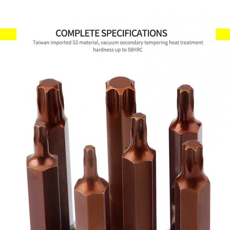 1/2 torx-terähylsyä 1 kpl  s2 tähtiteräsovitin momenttiavaimelle räikkähylsy-avain  t20 t25 t27 t30 t40 t50 t55