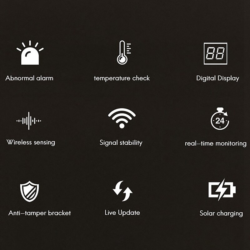 Système de surveillance TPMS sans fil de la pression des pneus de moto, capteur externe solaire, affichage LCD, moniteur de température, alarme