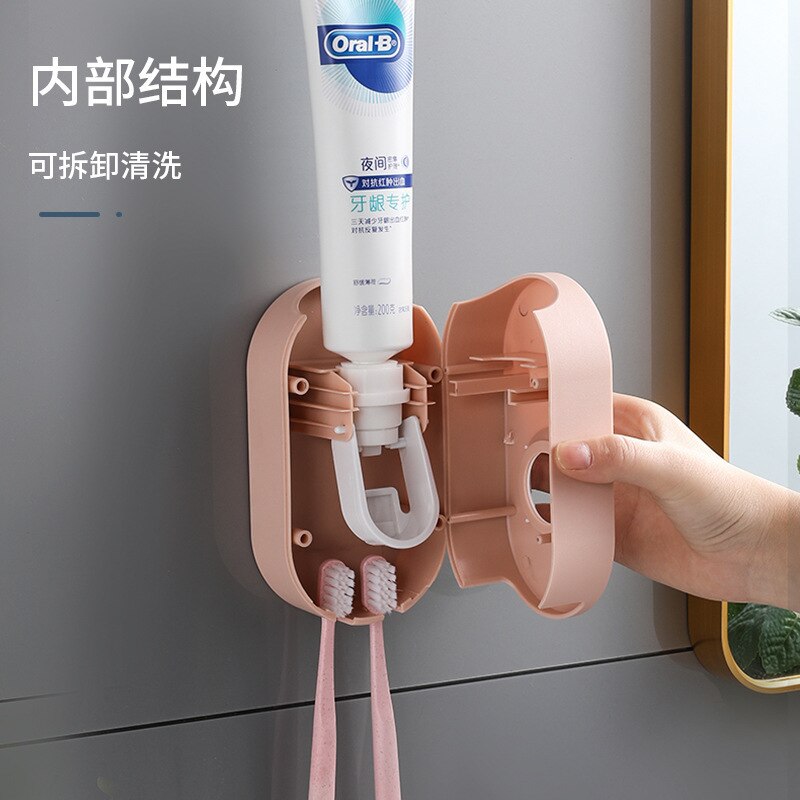 Automatic Toothpaste In The Bathroom Toilet Without Punching Marca Dragon Toothpaste Toothpaste Squeezer Household Artifact