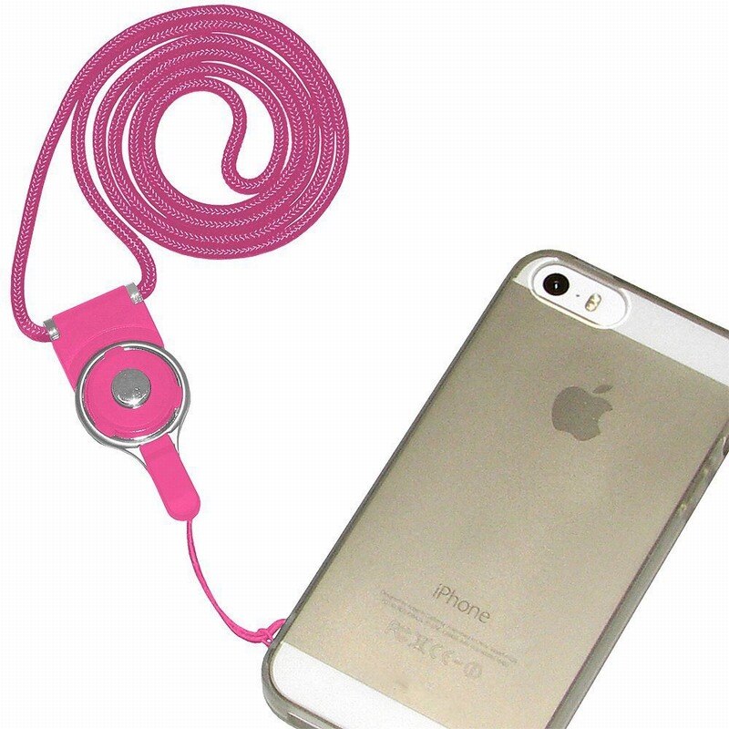 Portefeuille destacável celular pescoço cordão para iphone colhedores id crachá titular preto azul verde rosa tour de cou porte clefs