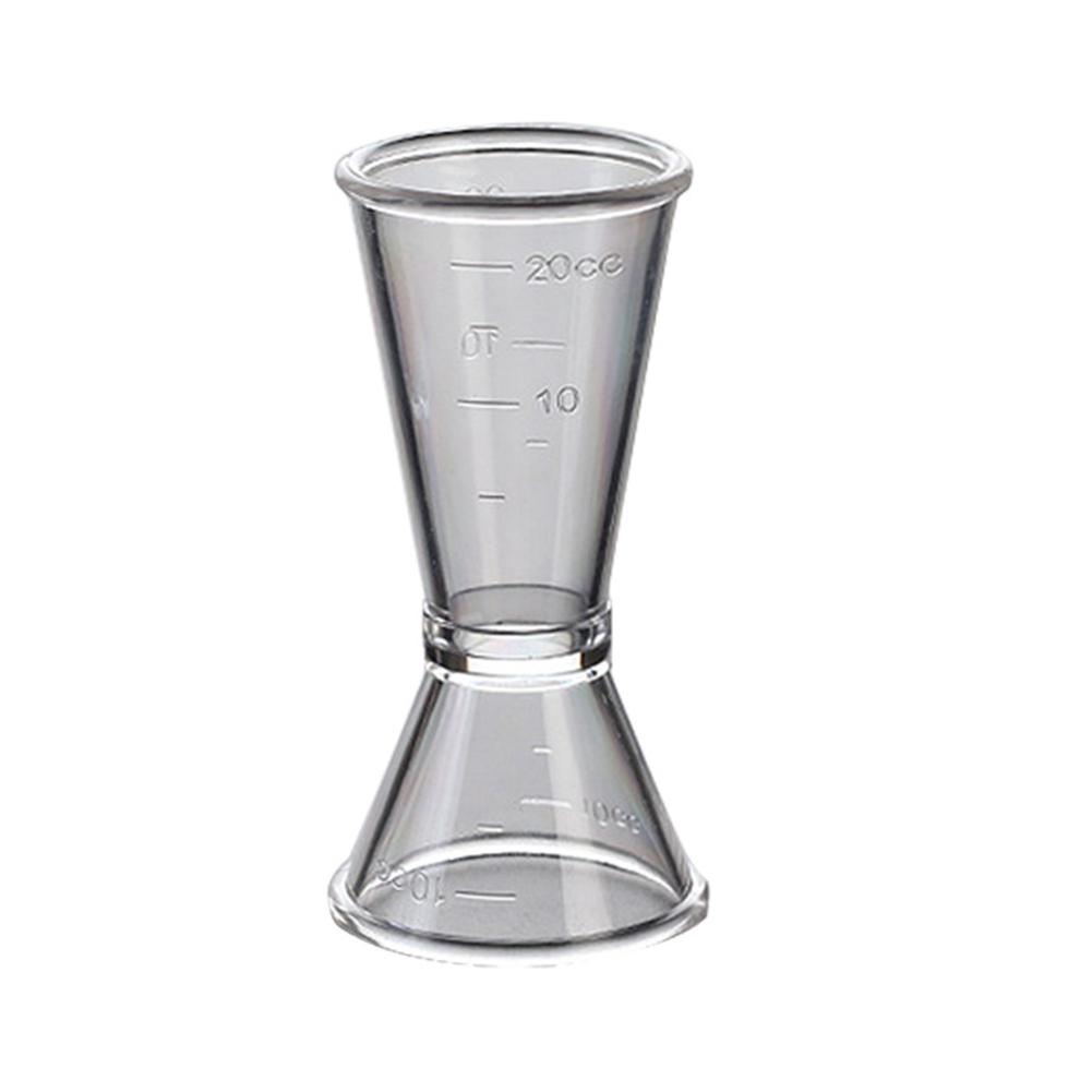 Vaso medidor de onzas de resina de pc a escala de dos cabezas, dispositivo medidor, taza grande, 20-40cc , tamaño pequeño , 10-20cc: S
