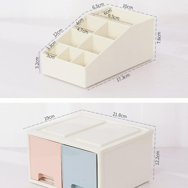 Drawer Storage Box LCD Monitor Stand Holder Bracket with Office Organizer for Desktop ND998
