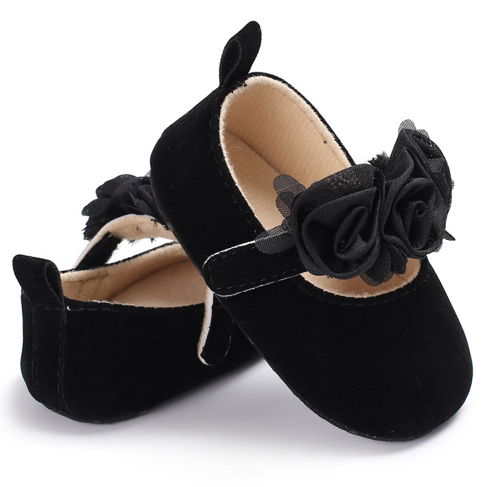 Par com 1 par de sapatos para meninas e crianças, calçados macios para caminhantes aprendendo da moda para 0-1 anos de idade