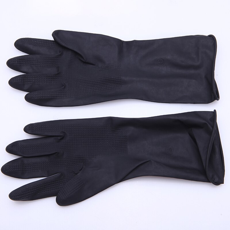 20pcs Thicken Gloves Hair Perm Hair Shampoo Hair Coloring Black Latex Reusable Gloves Salon Hairdressing Styling Tools S/M/L