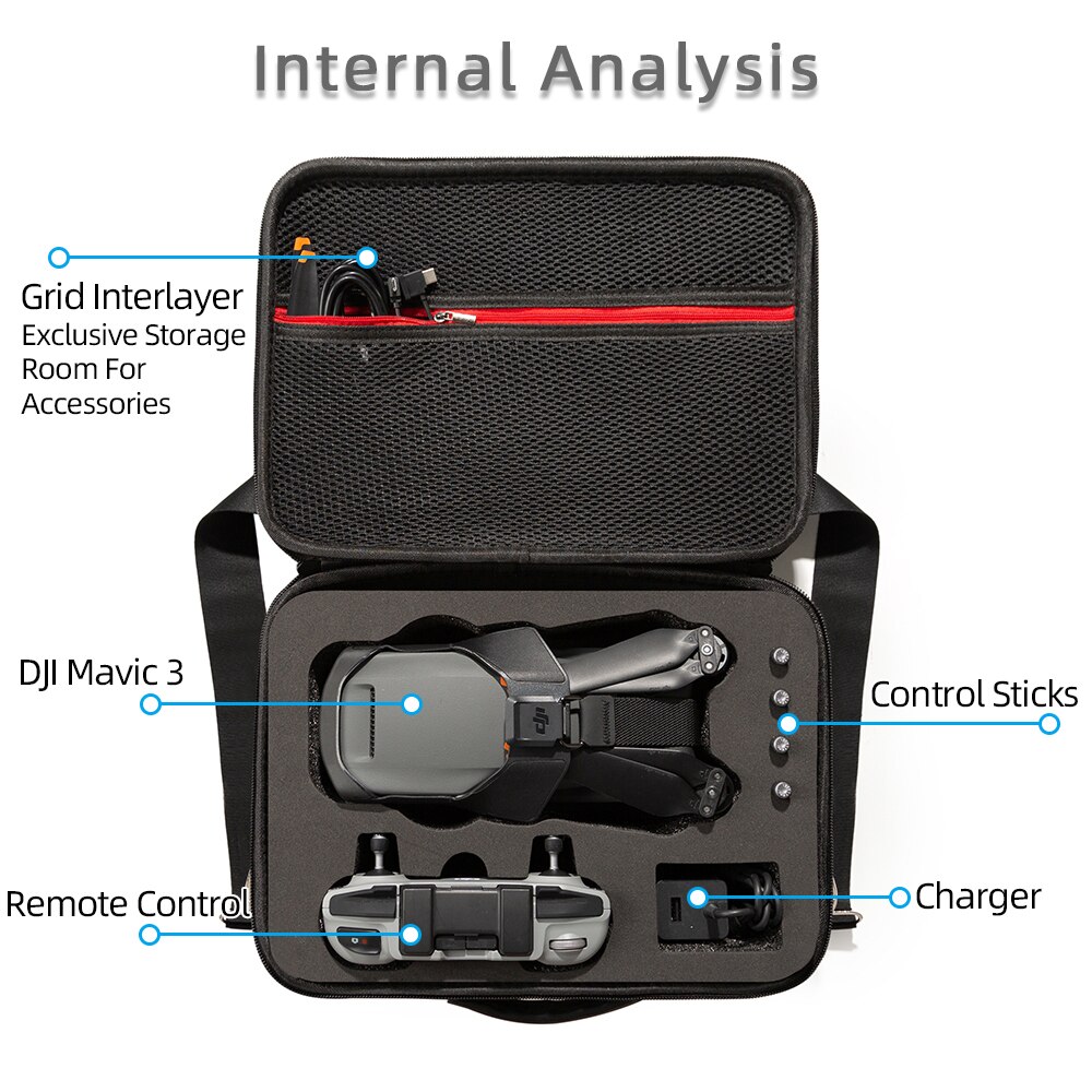 DJI Mavic 3 custodia borsa a tracolla portatile custodia impermeabile borsa da trasporto per DJI Mavic 3 accessori per custodia per Drone