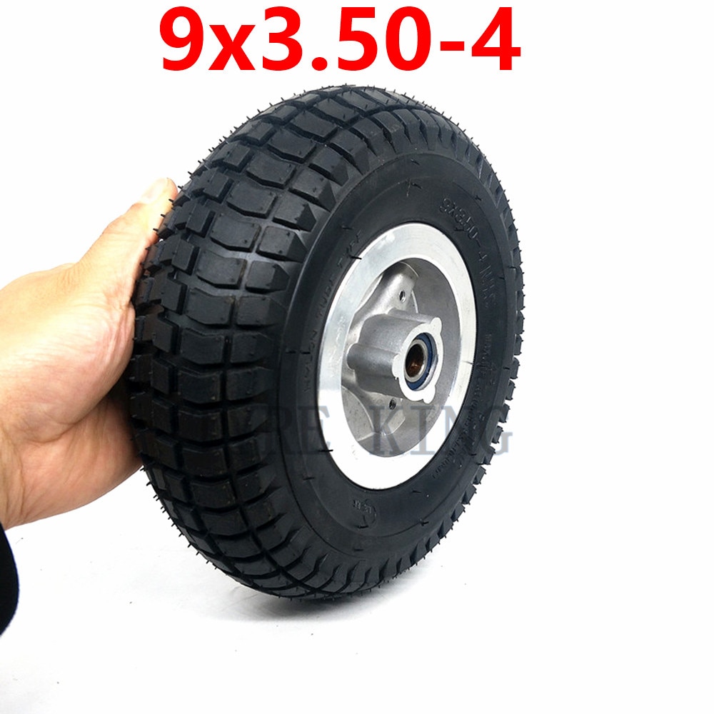 9 Inch 9x3.50-4 Tube Tire Wheel Fits Scooter Skateboard Pocket Bike Electric Tricycle 9*3.50-4 Tyre Wheel Parts