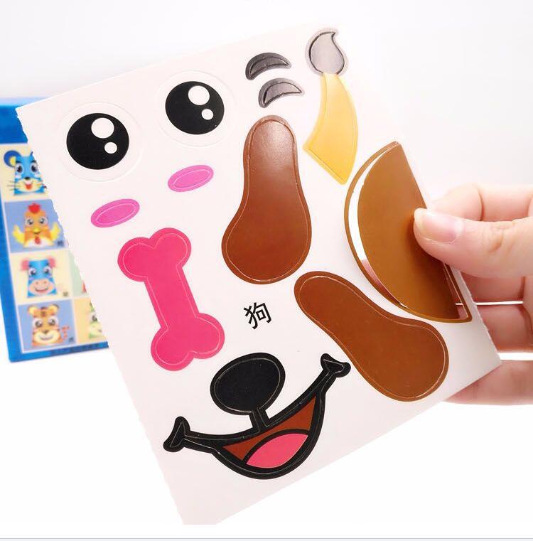 DIY 12pcs Children handmade Kids Animals DIY handmade paper cups Early learning kindergarten school art craft educational toys