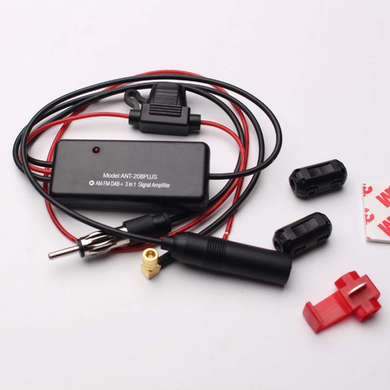 Universele 12V Auto ANT-208 PLUS 3-in-1 Auto FM Radio AM DAB Antenne Signaal versterker