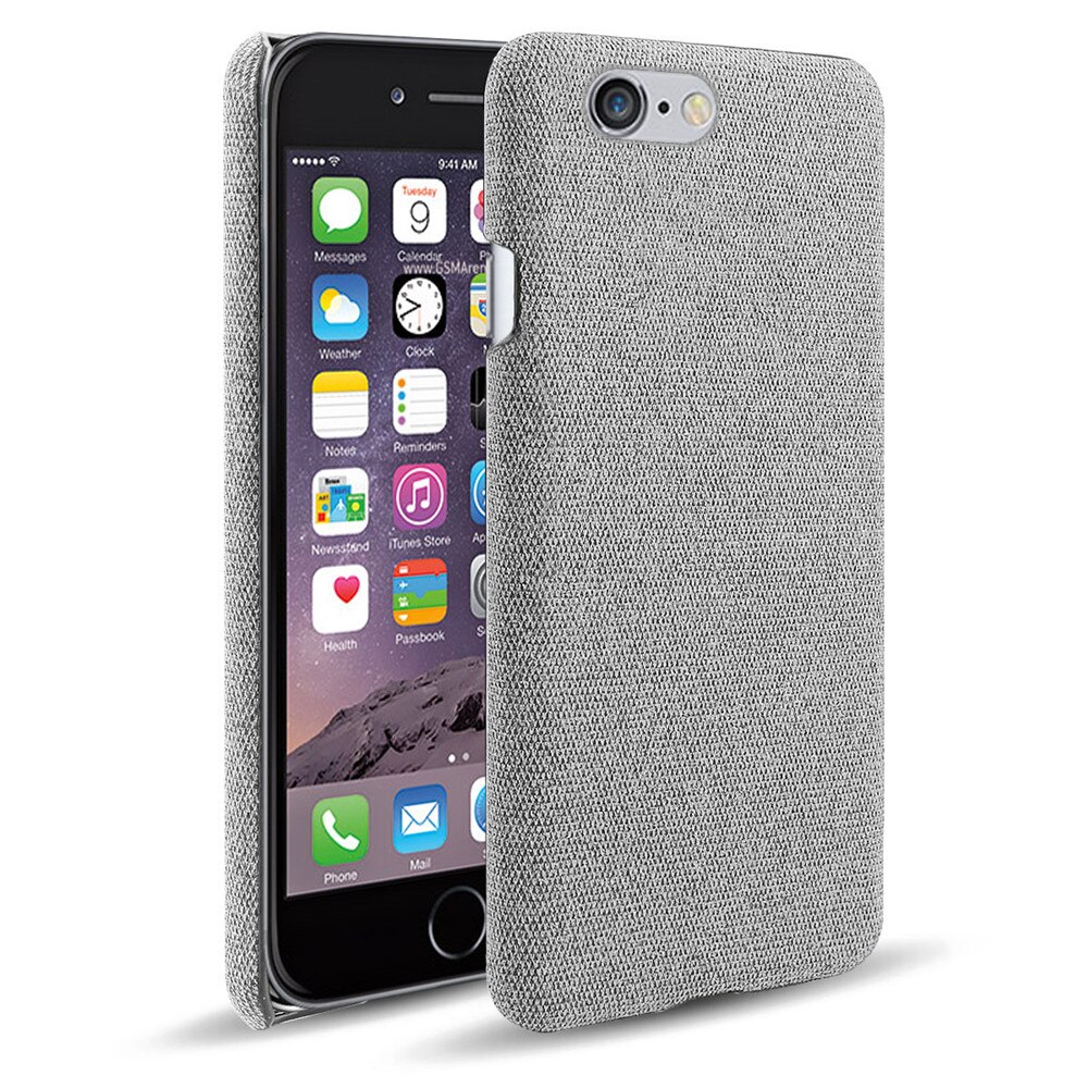 Stofcover til iphone 5s 5 se cover tyndt retro stof hårdt telefoncover til iphone  se 5 s 5g iphone 5s 4.0 " coque fundas: Aluminium / Lysegrå