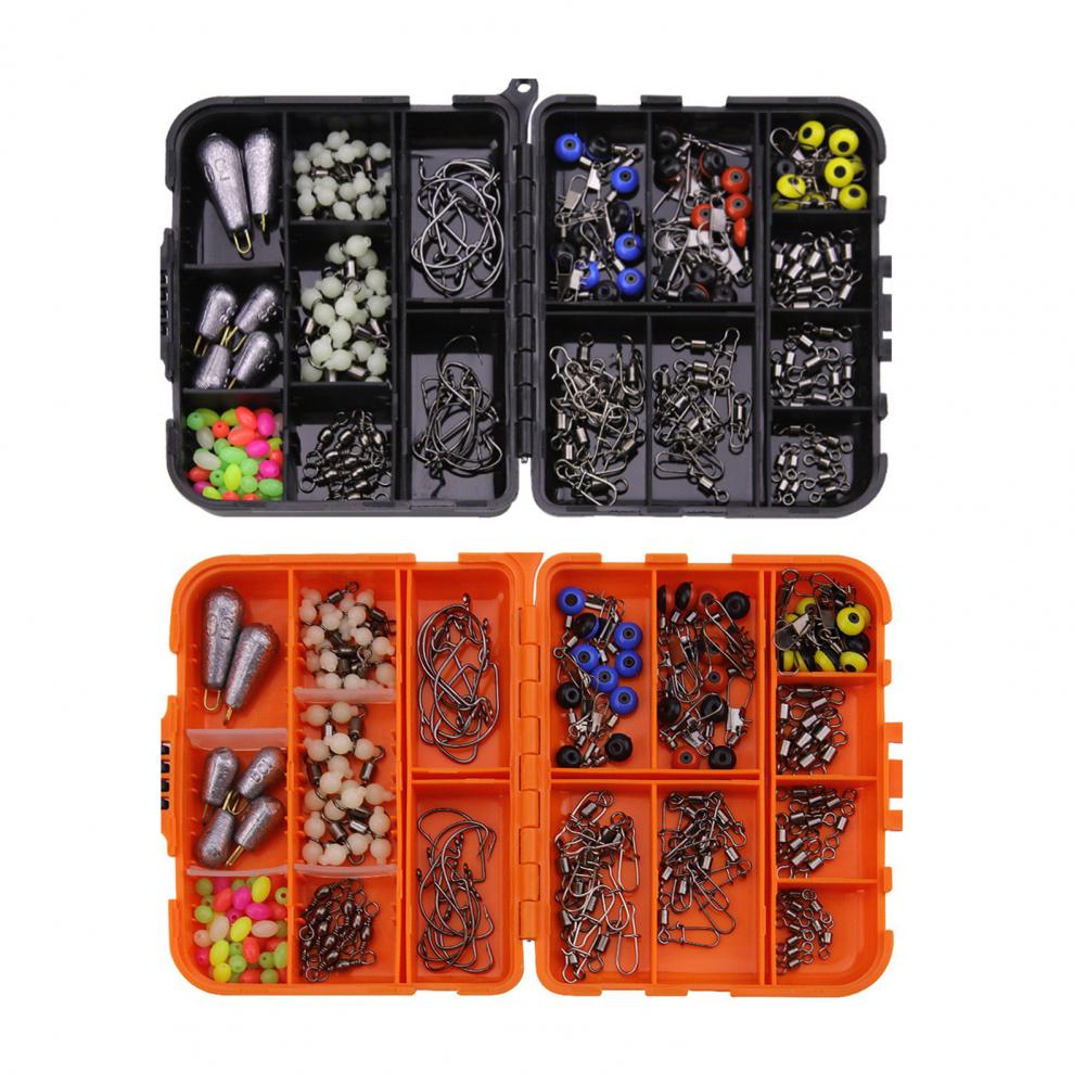 Kit de aparejos de pesca, accesorios de pesca resistentes al óxido, gran capacidad, multifunción, mano de obra fina, para entusiastas de la pesca