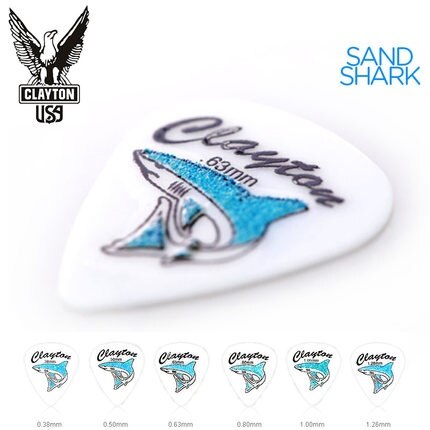 Clayton Sand Shark Acetal Grip Guitar Pick Plectrum Mediator