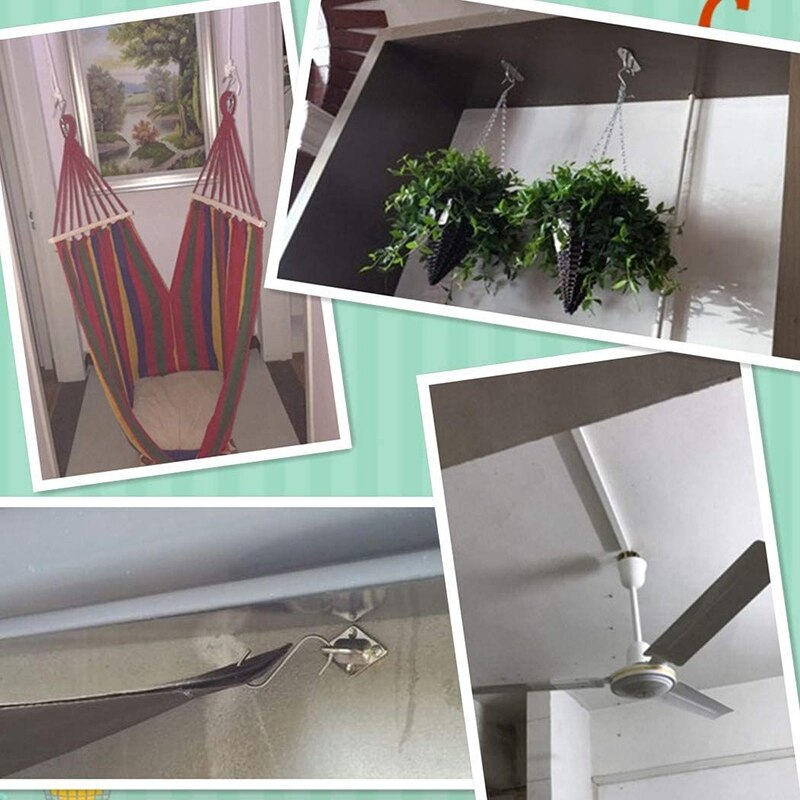 4 Stck M6 304 Edelstahl Decke Haken Pad Auge Platte mit Ring Marine Hardware- Klammer Haken Schleife Schrauben Montieren